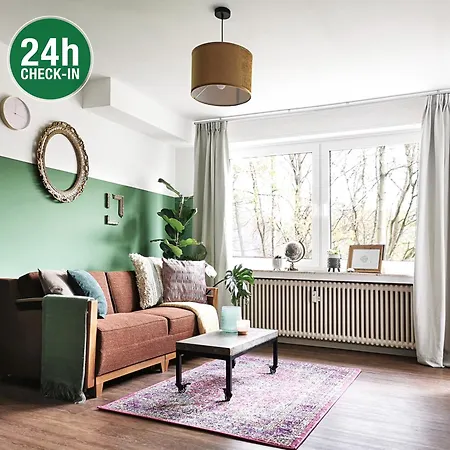 Daines Oase, Ruhig, Tiefgarage, Terrasse, Nahe Duesseldorf Lägenhet *