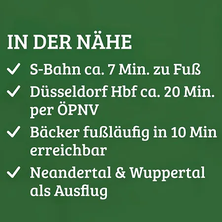 Daines Oase, Ruhig, Tiefgarage, Terrasse, Nahe Duesseldorf
